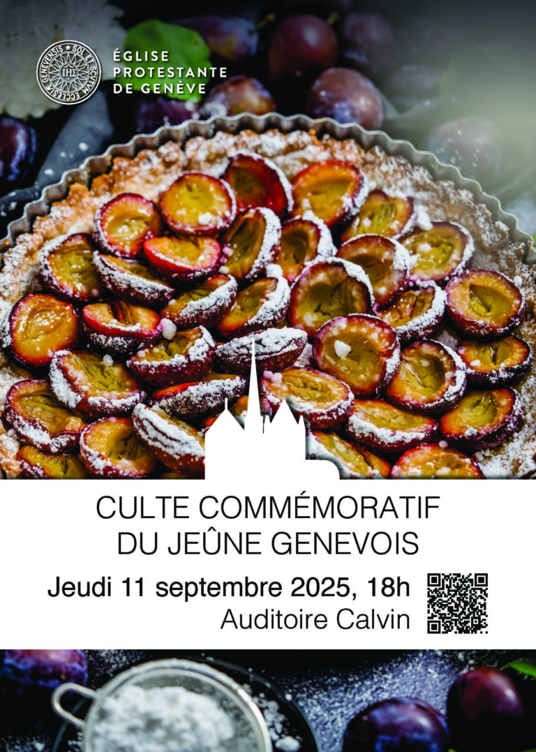 Culte Comm Moratif Du Je Ne Genevois Eglise Protestante De Gen Ve Flyer Jeune Genevois 2025 768x1077